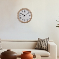 Regal Klasik Metal Duvar Saati Bej 40 Cm