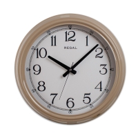 Regal Klasik Metal Duvar Saati Bej 40 Cm