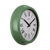 Regal Klasik Roma Rakam Metal Duvar Saati Yesil 40 Cm