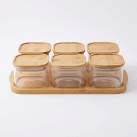 Mien 6Li Bambu Kapakli Cam Kahvaltilik 0003