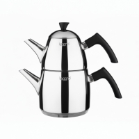 Leggno Rituale Orta Boy Boy Siyah Çaydanlik Takimi