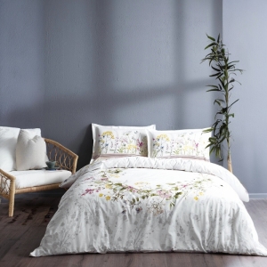 Özdilek Jardin De Flor Beyaz Çift Kisilik Nevresim Takimi