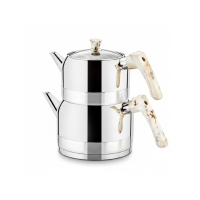 Evimsaray Doga Mermer Orta Boy Çaydanlik Takimi