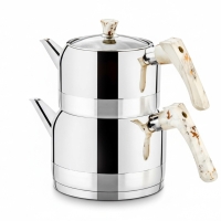 Evimsaray Doga Mermer Aile Boyu Çaydanlik Takimi