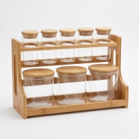 Gönül 8 Li Standli Cam Baharatlik