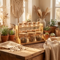 Gönül 8 Li Standli Cam Baharatlik