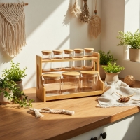 Gönül 8 Li Standli Cam Baharatlik