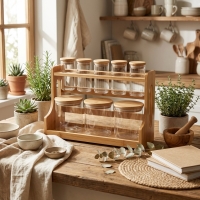 Gönül 8 Li Standli Cam Baharatlik