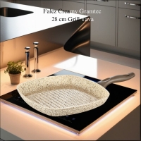 Falez Creamy Granitec 28 Cm Kare Grill Tava Cre3013
