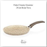 Falez Creamy Granitec 24 Cm Krep Tava Cre3027