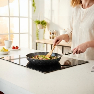 Falez Black Line 24Cm Granit Tava Bln3013