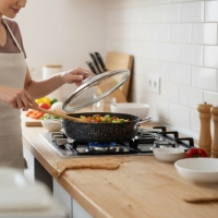 Falez Black Line 22 Cm Karniyarik Tencere Bln3021