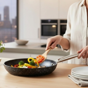 Falez Black Line 32Cm Granit Tava Bln3022