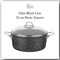 Falez Black Line 28 Cm Derin Granit Tencere Bln3032