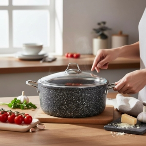 Falez Black Line 32 Cm Granit Tencere Bln3049