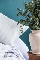 Çift Kişilik Aleph White Timeless Yatak Örtüsü Nevresim Prime Set