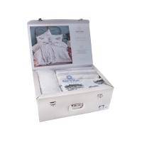 Çift Kişilik Aleph White Timeless Yatak Örtüsü Nevresim Prime Set