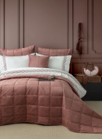 Çift Kişilik Barones Rose Saten Nevresim Yorgan Set
