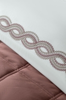 Çift Kişilik Barones Rose Saten Nevresim Yorgan Set