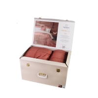 Çift Kişilik Barones Rose Saten Nevresim Yorgan Set