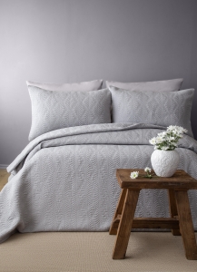 Çift Kişilik Bourbon Gri Yatak Örtüsü Seti