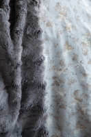 Çift Kişilik Briella Gri Yatak Örtülü Nevresim Set