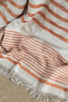 Çift Kişilik Brulee Terra Keten Yatak Örtüsü Seti