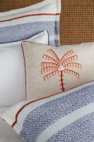 Çift Kişilik Cali İndigo Pamuk Yatak Örtüsü Nevresim Seti