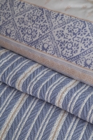 Çift Kişilik Florantine Blue Timeless Nevresim Yatak Örtüsü