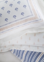 Çift Kişilik Florantine Blue Timeless Nevresim Yatak Örtüsü