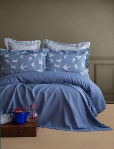 Çift Kişilik Freely İndigo Bambu Pike Takımı