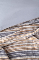 Çift Kişilik Lizbon Gri Yatak Örtülü Nevresimli Set