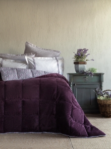 Çift Kişilik Lowel Mürdüm Uyku Seti