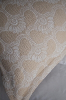 Çift Kişilik Madrid Bej Yatak Örtülü Nevresimli Set