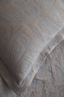 Çift Kişilik Marsilya İndigo Yatak Örtülü Nevresimli Set