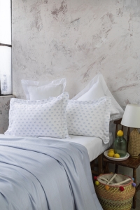 Çift Kişilik Oliver Blue Bambu Pike Seti