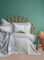 Çift Kişilik Omari Adaçayı Timeless Yatak Örtüsü Nevresim Prime Set