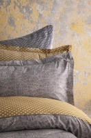 Çift Kişilik Paolina Gri Yatak Örtülü Nevresim Set