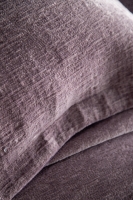 Çift Kişilik Paris Mürdüm Yatak Örtülü Nevresimli Set