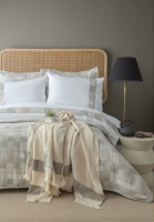 Çift Kişilik Piazza Bej Timeless Yatak Örtüsü Nevresim Prime Set