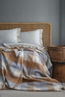 Çift Kişilik Porto İndigo Battaniyeli Nevresim Takımı