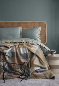 Çift Kişilik Porto Olive Battaniyeli Nevresim Takımı