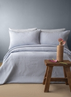 Çift Kişilik Savoy İndigo Yatak Örtüsü Seti