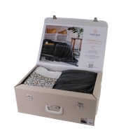 Çift Kişilik Stampino Petrol Trikolu Battaniyeli Nevresim Seti