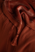 Çift Kişilik Stampino Terracotta Trikolu Battaniyeli Nevresim Takımı