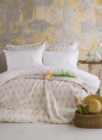 Çift Kişilik Timeless Set Nakışlı Abeille Bej