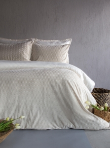 Çift Kişilik Times Ekru Unique Touch Nevresim Takımı