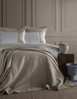 Çift Kişilik Toledo Bej Yatak Örtülü Nevresimli Set