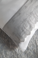 Çift Kişilik Toledo Gri Yatak Örtülü Nevresimli Set