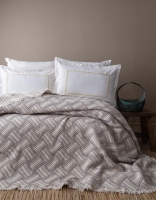 Çift Kişilik Sevilla Bej Yatak Örtüsü